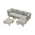 Livsip 4 Seater Outdoor Sofa Set Lounge Setting Table Chair-Outdoor Sofa Set-PEROZ Accessories