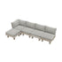 Livsip 5PCS Outdoor Furniture Sofa Set Wooden Lounge Setting-Outdoor Sofa Set-PEROZ Accessories