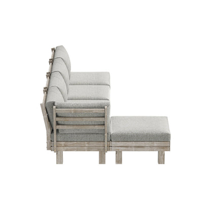 Livsip 5PCS Outdoor Furniture Sofa Set Wooden Lounge Setting-Outdoor Sofa Set-PEROZ Accessories