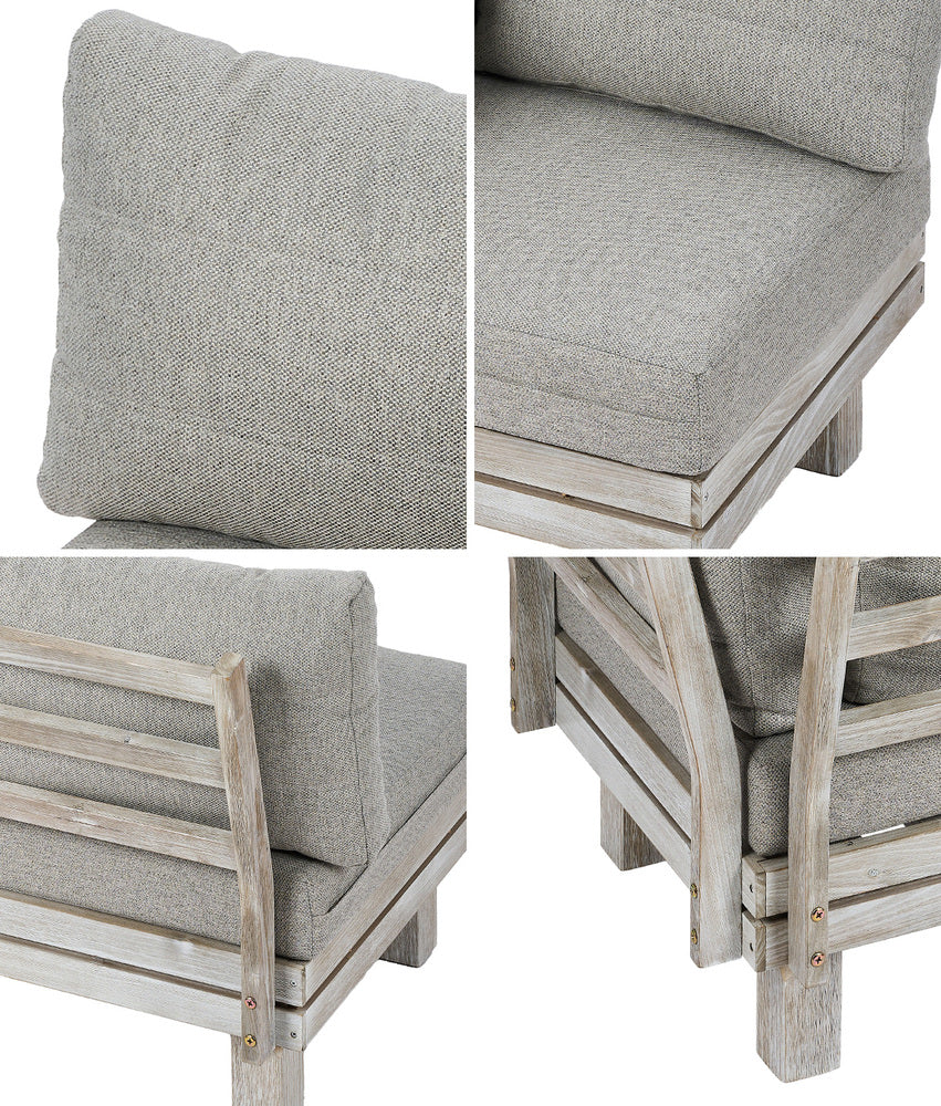 Livsip 5PCS Outdoor Furniture Sofa Set Wooden Lounge Setting-Outdoor Sofa Set-PEROZ Accessories