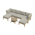 Livsip 6 Piece Outdoor Lounge Sofa Set Garden Furniture-Outdoor Sofa Sets-PEROZ Accessories