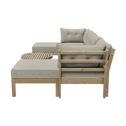 Livsip 6 Piece Outdoor Lounge Sofa Set Garden Furniture-Outdoor Sofa Sets-PEROZ Accessories