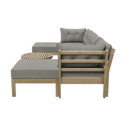 Livsip 6 Piece Outdoor Lounge Sofa Set Garden Furniture-Outdoor Sofa Sets-PEROZ Accessories