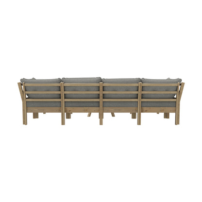 Livsip 6 Piece Outdoor Lounge Sofa Set Garden Furniture-Outdoor Sofa Sets-PEROZ Accessories