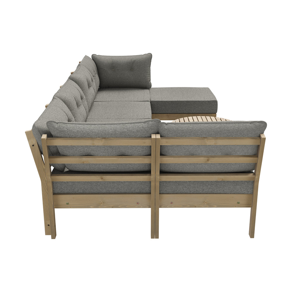 Livsip 7 Piece Outdoor Sofa Set 5-Seater Lounge Setting-Outdoor Sofa Sets-PEROZ Accessories