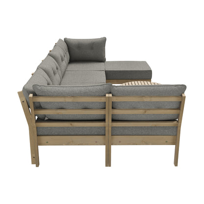 Livsip 7 Piece Outdoor Sofa Set 5-Seater Lounge Setting-Outdoor Sofa Sets-PEROZ Accessories