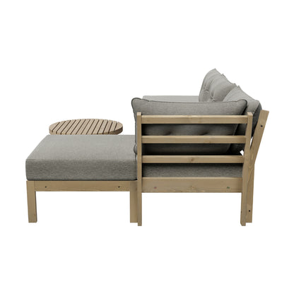 Livsip Outdoor Lounge Sofa Set 7 Piece Garden Furniture Grey-Outdoor Sofa Sets-PEROZ Accessories