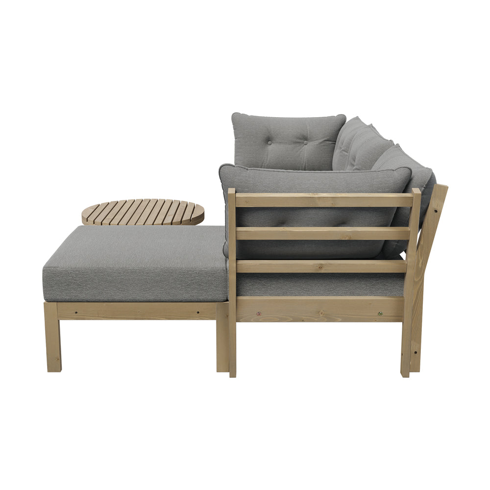 Livsip 5 Piece Outdoor Furniture Set Garden Lounge Sofa-Outdoor Sofa Sets-PEROZ Accessories