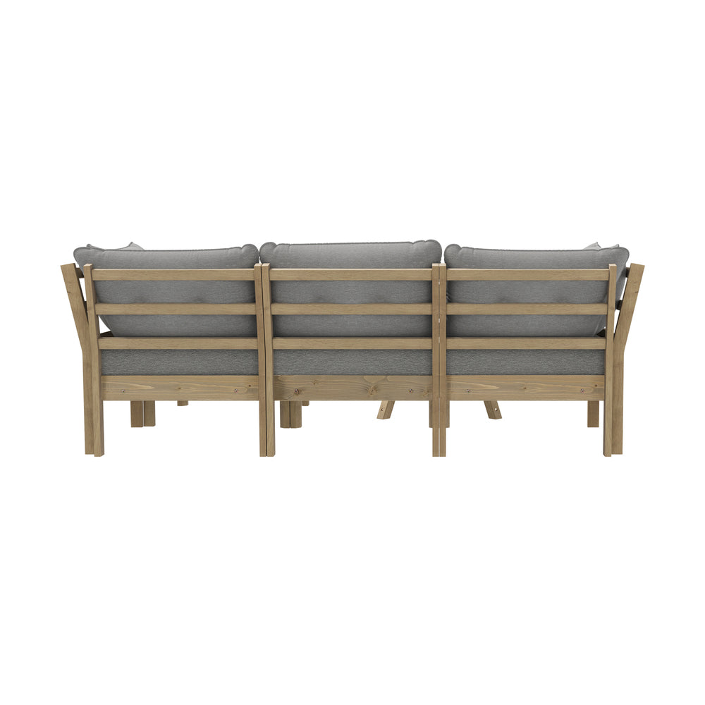 Livsip 5 Piece Outdoor Furniture Set Garden Lounge Sofa-Outdoor Sofa Sets-PEROZ Accessories
