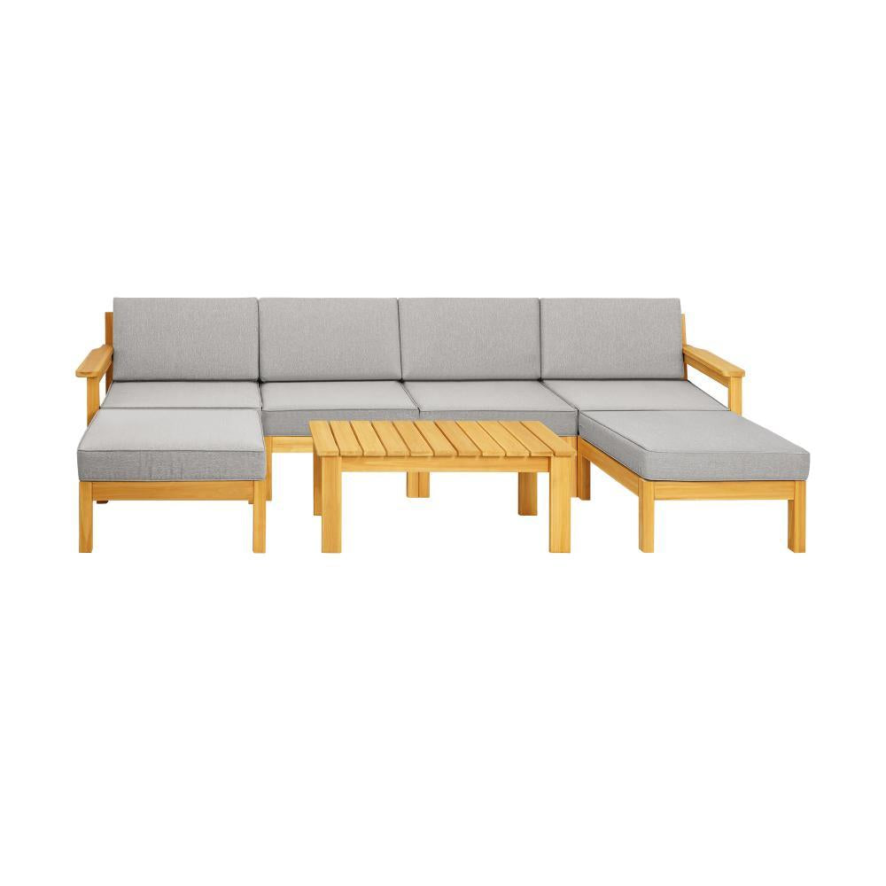 Livsip Outdoor Furniture Sofa Set Garden Lounge Patio Furniture Setting 7 Piece-Outdoor Sofa Sets-PEROZ Accessories