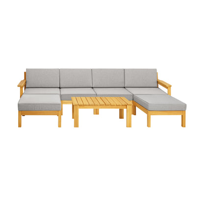 Livsip Outdoor Furniture Sofa Set Garden Lounge Patio Furniture Setting 7 Piece-Outdoor Sofa Sets-PEROZ Accessories