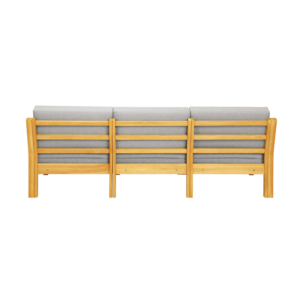 Livsip Outdoor Sofa Set Patio Furniture Wooden Table Chairs Garden Lounge 5Piece-Outdoor Sofa Set-PEROZ Accessories