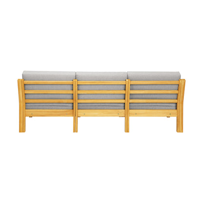 Livsip Outdoor Sofa Set Patio Furniture Wooden Table Chairs Garden Lounge 5Piece-Outdoor Sofa Set-PEROZ Accessories