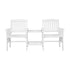 Livsip Wooden Garden Bench 2 Seat Chair & Table Outdoor Park Patio Furniture-Outdoor Benches-PEROZ Accessories