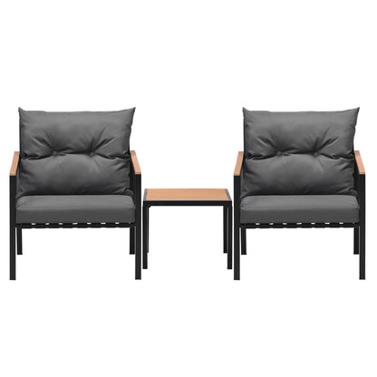 Livsip 3PCS Outdoor Furniture Lounge Setting Sofa Chairs Patio Dining Bistro Set-Outdoor Patio Sets-PEROZ Accessories