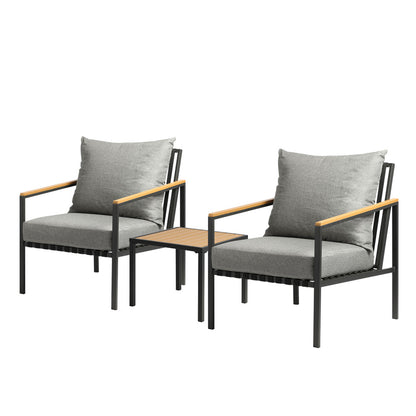 Livsip Outdoor Lounge Chairs &amp; Table Sofa Set Dining Setting Patio Furniture-Outdoor Patio Sets-PEROZ Accessories
