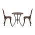Livsip 3PCS Bistro Outdoor Setting Chairs Table Patio Dining Set Furniture-Outdoor Patio Sets-PEROZ Accessories