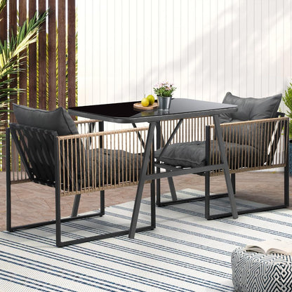 Livsip Outdoor Dining Set Patio Table Chairs Set-Outdoor Patio Sets-PEROZ Accessories