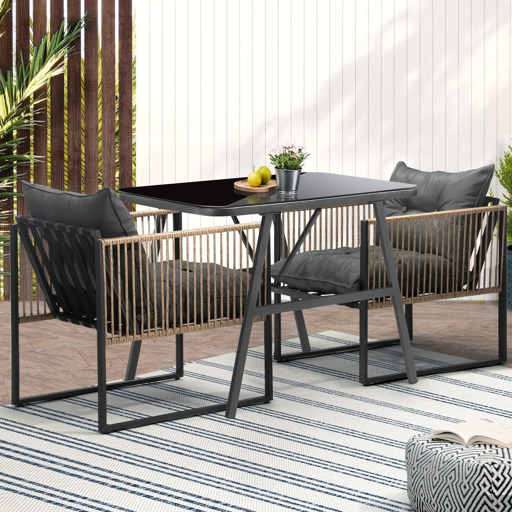 Livsip Outdoor Dining Set Patio Table Chairs Set-Outdoor Patio Sets-PEROZ Accessories