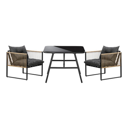 Livsip Outdoor Dining Set Patio Table Chairs Set-Outdoor Patio Sets-PEROZ Accessories