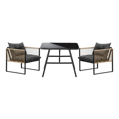 Livsip Outdoor Dining Set Patio Table Chairs Set-Outdoor Patio Sets-PEROZ Accessories