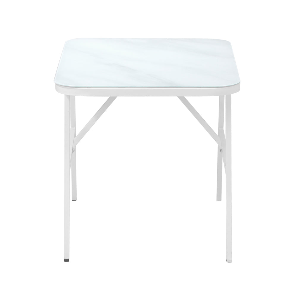 Livsip Outdoor Dining Table Patio Indoor White Marble-style-Outdoor Dining Set-PEROZ Accessories