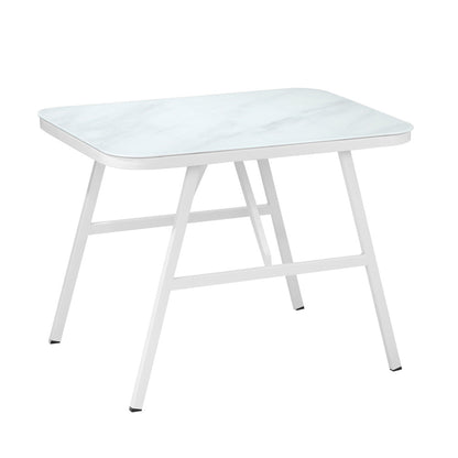 Livsip 3PCS Outdoor Dining Set with Marble-style Table-Outdoor Dining Set-PEROZ Accessories