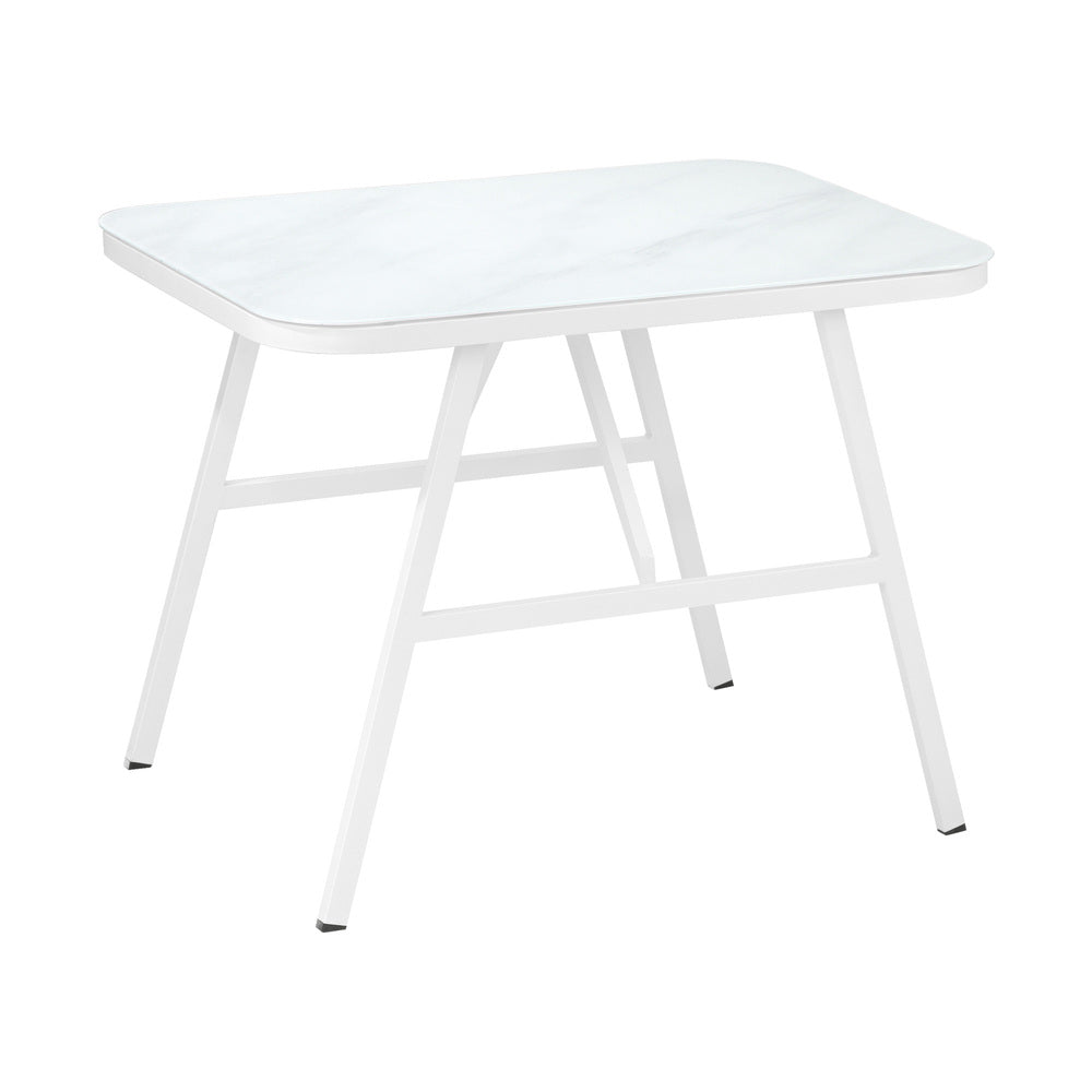 Livsip Outdoor Dining Set Rattan Chair Marble-style Table-Outdoor Dining Set-PEROZ Accessories