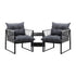 Livsip 3PCS Outdoor Patio Set Wicker Table Chairs with Cushions-Outdoor Patio Set-PEROZ Accessories