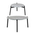 Livsip 6PCS Outdoor Patio Set Grey 70cm Coffee Table Set White Chairs-Outdoor Patio Set-PEROZ Accessories