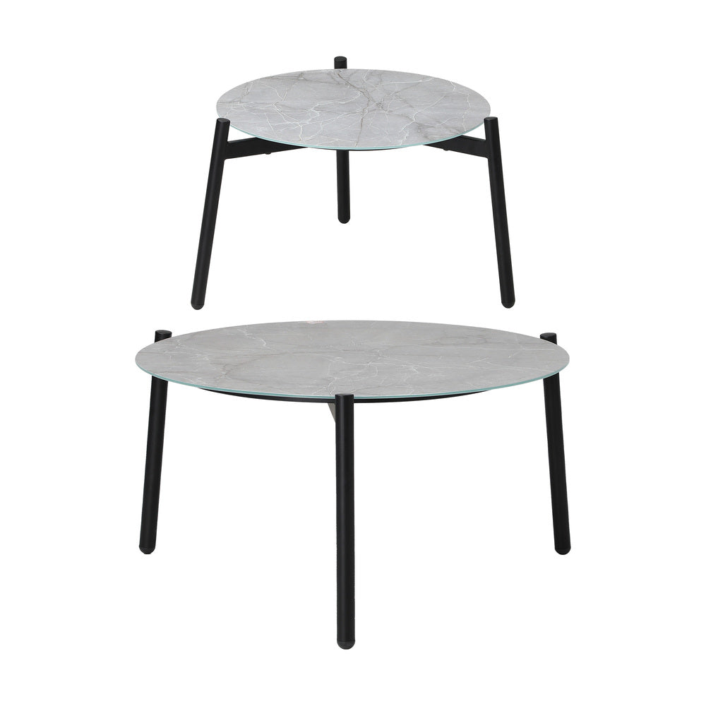 Livsip 6PC Outdoor Patio Set Grey Table Sets Polyester Chair Rope-Outdoor Patio Set-PEROZ Accessories