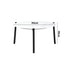 Livsip Outdoor Coffee Side Marble Table 50cm Round White-Outdoor Table-PEROZ Accessories