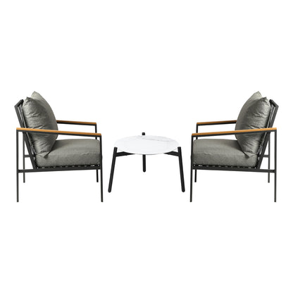 Livsip 3PCS Outdoor Lounge Set Coffee Side Table with Chairs-Outdoor Patio Set-PEROZ Accessories