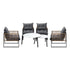 Livsip 6PCS Outdoor Patio Set White Coffee Table Set Rattan Chairs-Outdoor Patio Set-PEROZ Accessories