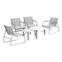 Livsip 6PCS Outdoor Patio Set Textilene Chair Lounge Coffee Table Set-Outdoor Patio Set-PEROZ Accessories