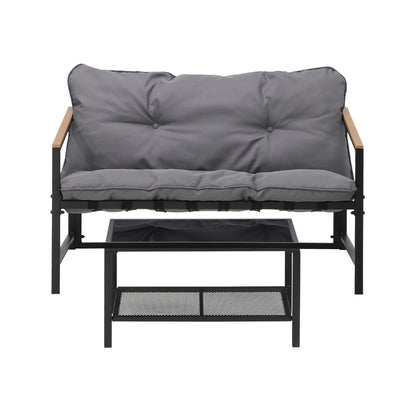Livsip 2 Piece Outdoor Patio Set Garden Lounge Setting-Outdoor Patio Set-PEROZ Accessories