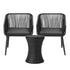 Livsip 3PCS Outdoor Lounge Setting Ice Bucket Black Adjustable Table-Outdoor Patio Set-PEROZ Accessories