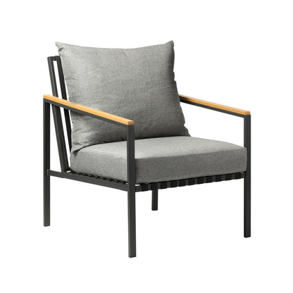 Livsip Outdoor Lounge Chairs Patio Furniture Chairs Garden Sofa with Cushions-Outdoor Patio Set-PEROZ Accessories