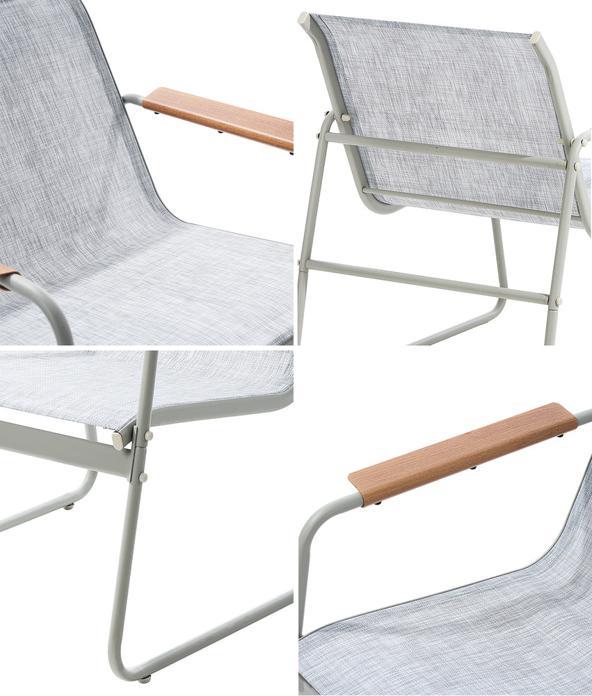 Livsip 2PCS Outdoor Patio Armchair Textilene-Outdoor Patio Set-PEROZ Accessories