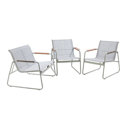 Livsip 4 Seater Outdoor Lounge Patio Set Bench Textilene Sofa-Outdoor Patio Set-PEROZ Accessories