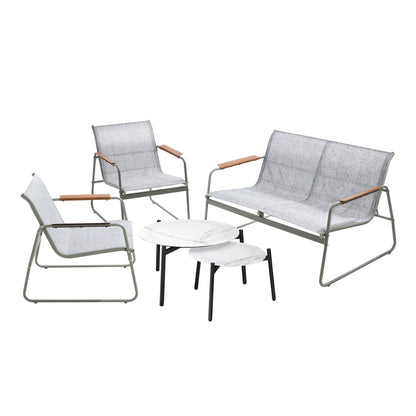 Livsip 4 Seater Outdoor Lounge Set Patio Coffee Table Set-Outdoor Patio Set-PEROZ Accessories