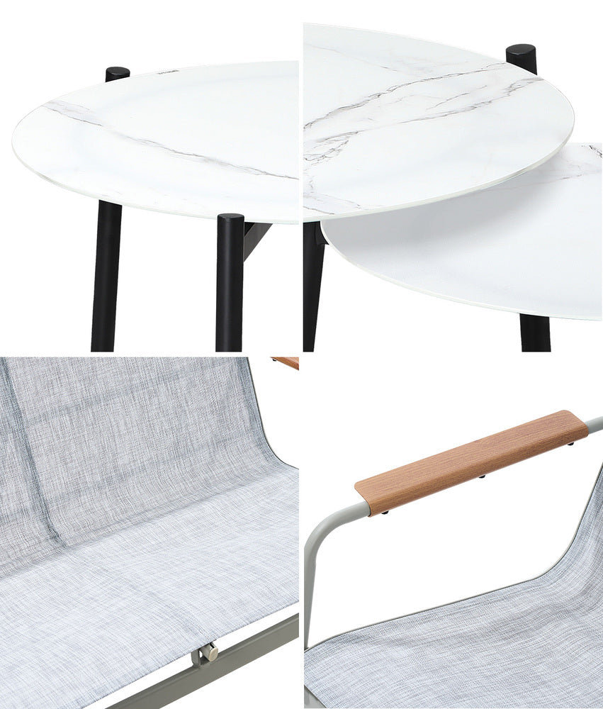 Livsip 4 Seater Outdoor Lounge Set Patio Coffee Table Set-Outdoor Patio Set-PEROZ Accessories