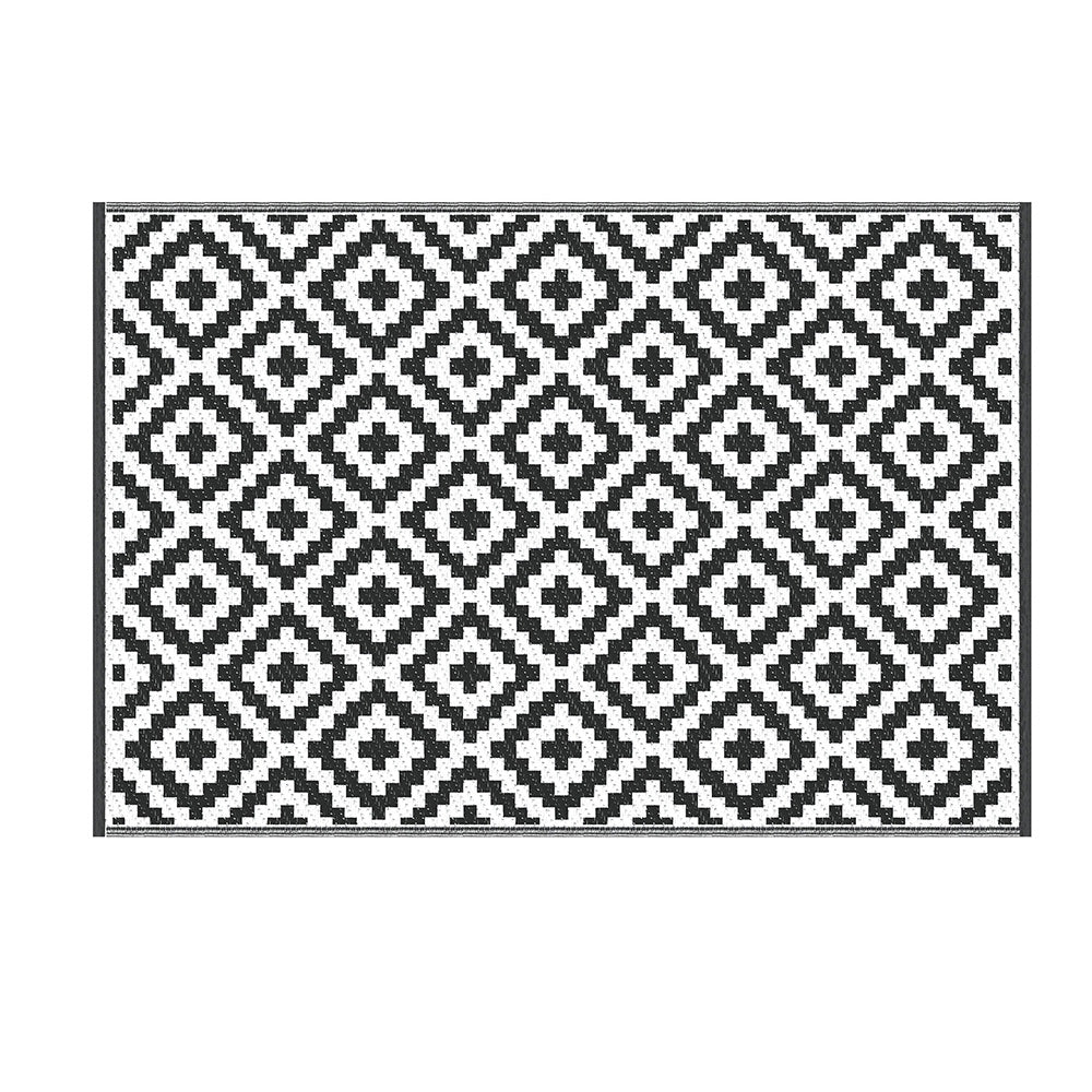 Gardeon Outdoor Rugs 120x180cm Large Carpet Reversible Area Mat PP Dual-Sided Patio Rug Cross-Home &amp; Garden &gt; Rugs &gt; Outdoor Rugs-PEROZ Accessories