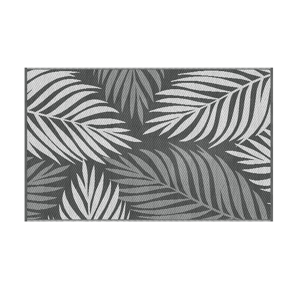 Gardeon Outdoor Rugs 152x244cm Large Carpet Reversible Area Mat PP Dual-Sided Patio Rug Leaf-Home &amp; Garden &gt; Rugs &gt; Outdoor Rugs-PEROZ Accessories