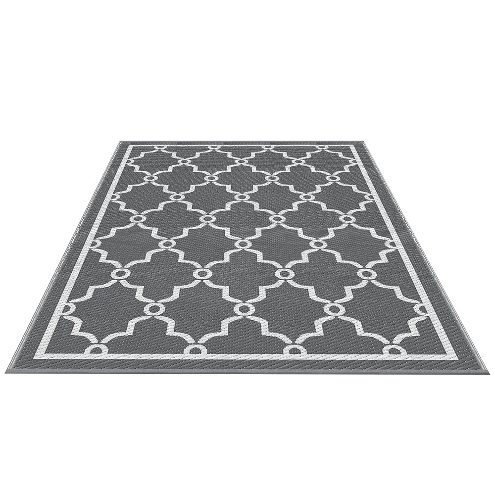 Gardeon Outdoor Rugs 152x244cm Large Carpet Reversible Area Mat PP Dual-Sided Patio Rug Maroc-Home &amp; Garden &gt; Rugs &gt; Outdoor Rugs-PEROZ Accessories