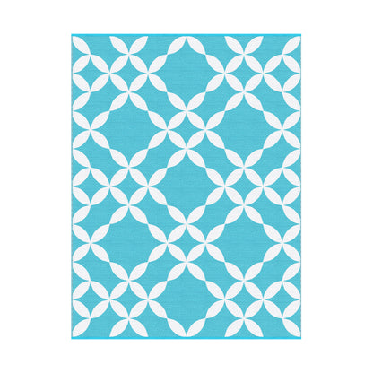 Gardeon Outdoor Rugs 274x366cm Large Carpet Reversible Area Mat PP Dual-Sided Patio Rug Light Blue-Home &amp; Garden > Rugs > Outdoor Rugs-PEROZ Accessories