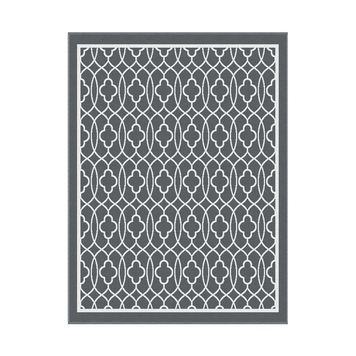 Gardeon Outdoor Rugs 274x366cm Large Carpet Reversible Area Mat PP Dual-Sided Patio Rug-Home &amp; Garden > Rugs > Outdoor Rugs-PEROZ Accessories