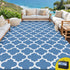Gardeon Outdoor Rugs 274x366cm Large Carpet Reversible Area Mat PP Dual-Sided Patio Rug Blue-Home & Garden > Rugs > Outdoor Rugs-PEROZ Accessories