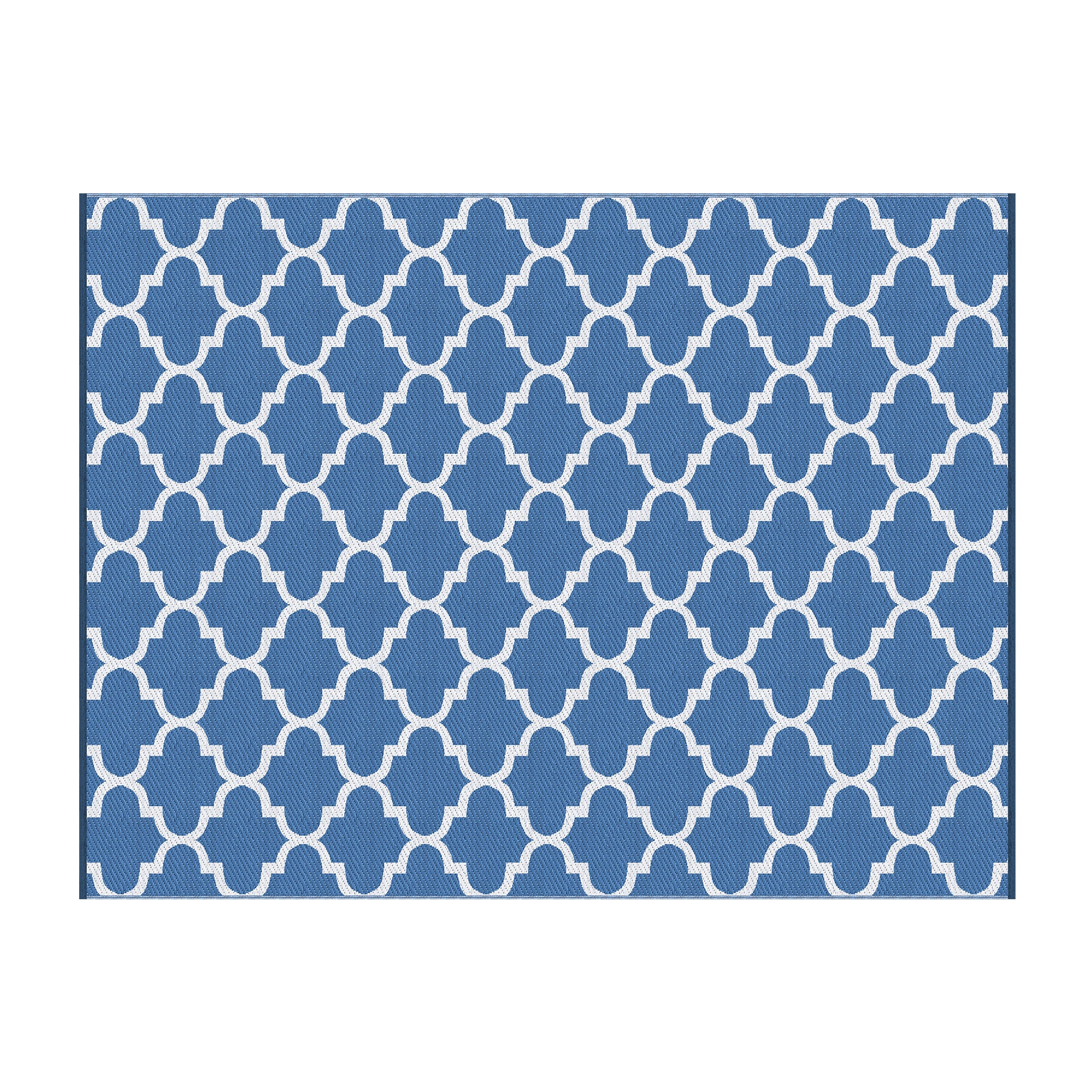 Gardeon Outdoor Rugs 274x366cm Large Carpet Reversible Area Mat PP Dual-Sided Patio Rug Blue-Home &amp; Garden > Rugs > Outdoor Rugs-PEROZ Accessories
