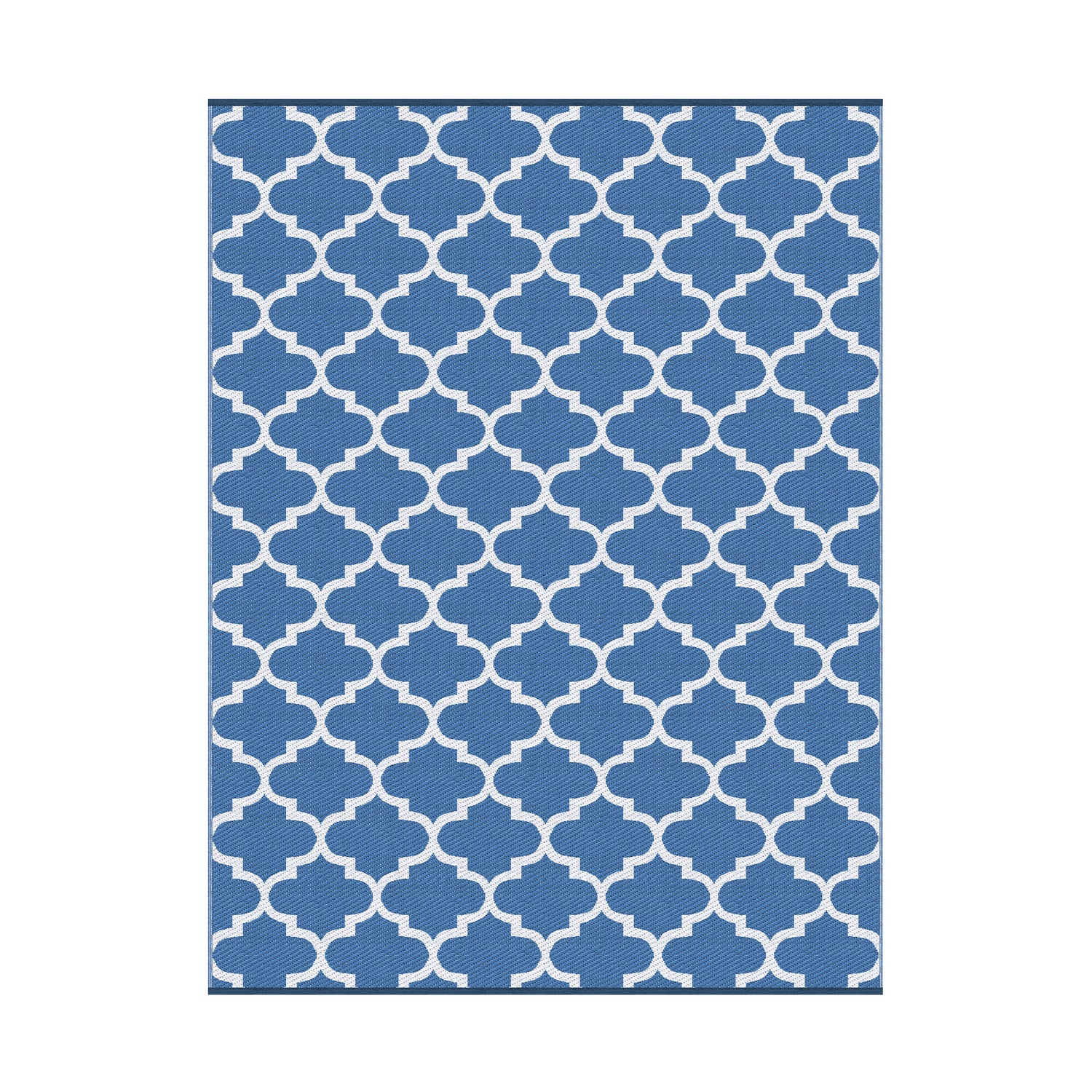 Gardeon Outdoor Rugs 274x366cm Large Carpet Reversible Area Mat PP Dual-Sided Patio Rug Blue-Home &amp; Garden > Rugs > Outdoor Rugs-PEROZ Accessories
